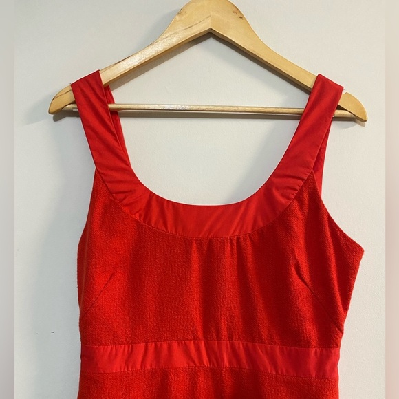 Anthropologie Maeve Sleeveless Scoop-Neck Mini Cocktail Dress Red size 10 - Picture 7 of 13